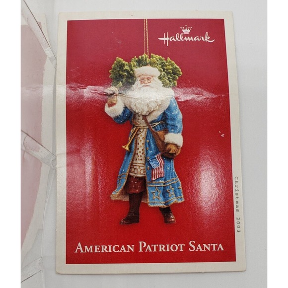 Hallmark Keepsake Collector Ornament American Patriot Santa 2003 - Picture 4 of 5